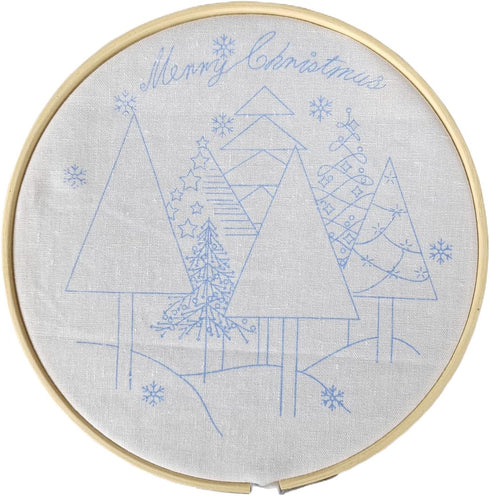 DIY Hand Embroidery Kit, Christmas 3D Novice Embroidery Kit for Beginners, DIY Material Package (Christmas Tree)...