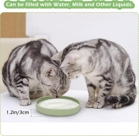 Cat Bowls Silicone Dog Bowls, Non Slip Dog Food Bowls Cat Feeding Bowls, Drinking Bowl Pet Bowl for Dry Food and Wet Food, 10 OZ/330ML Water or Fo...