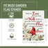 Those We Love Don't Go Away Cardinal Spring Small Decorative Inspirational Garden Flag, Summer Red Bird Yard Gardenia Outside Memorial Faith Grave...