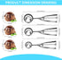 Cookie Scoop Set, Ice Cream Scoop Set with Multiple Size Trigger Small, Medium and Large Stainless Steel Cookie Scoops Set of 3 for Baking, Stainl...