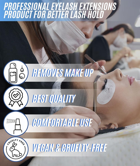 Eyelash Extension Primer/Cleanser (1.35fl.oz/40ml) Stacy Lash/Protein Oil Remover/Increase Adhesive Bonding Power Retention/Pretreatment for Indiv...