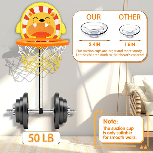 Baby Bath Basketball Hoop Toddler Indoor Toys for Kid Boys 1 2 3 4 5 Year Old Ages, No Mold Bathtub Toys Shower Toys, Christmas Stocking Stuffers ...