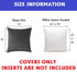 Elegant Comfort Velvet Cushion Covers Pack of 2, Velvet Soft Solid Decorative Square Throw Pillow Covers Set Cushion Case for Sofa Bedroom Car 18 ...