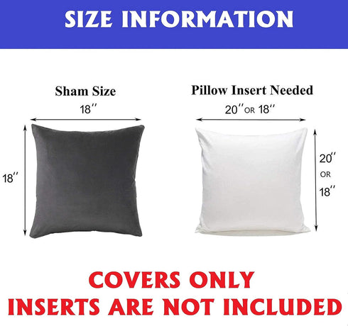 Elegant Comfort Pack of 2, Velvet Soft Solid Decorative Square Throw Pillow Covers Set Cushion Case for Sofa Bedroom Car, 18 x 18, Navy Blue...
