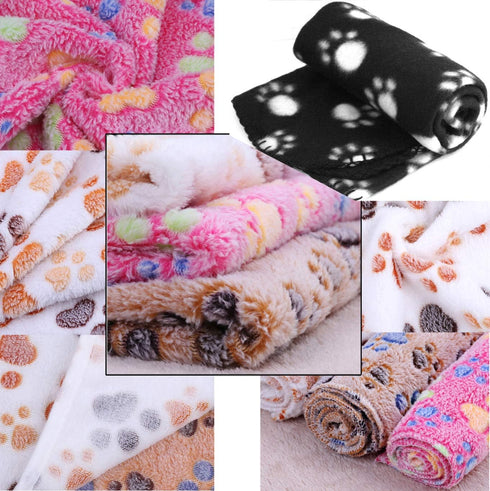 Pet Blanket for Cat & Dog Sleep Mat Bed Cover Soft Warm Blanket for Hamster Puppy and Other Animals (Medium, Black+Pink-2)...