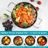 DELUXE Vegetable Steamer, Collapsible and Expandable Stainless-Steel Steam Basket Insert Rack for Steaming Food, Compatible with Instant Pot 3, 6,...