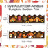 OIIKI 31ft Pumpkin Bulletin Border Stickers, Self-Adhesive Bulletin Board Borders, Blackboard Decorations Borders Trim, Classroom Bulletin Board D...