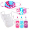 Perfectware - PW Cotton Candy Tri-Color Mask Kit Essentials Tie Dye Mask Kit - DIY Back to School Tie Dye Masks - Cotton Candy Tri-Color Kit - Kra...