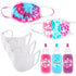 Perfectware - PW Cotton Candy Tri-Color Mask Kit Essentials Tie Dye Mask Kit - DIY Back to School Tie Dye Masks - Cotton Candy Tri-Color Kit - Kra...