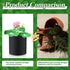 8 Pcs Plant Pots for Pond Plant Baskets Heavy Duty Fabric Pots Black Nonwoven Fabric Plant Pot Breathe Reusable Grow Pots for Pond, Garden, Aquati...