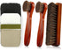 Shoe Brush, 4 Pieces Horsehair Shoe Brush, Shoe Brush Polish Kit, Horse Hair Brush for Leather Cleaner Brush with Shoe Shine Cloth Leather Shoes B...