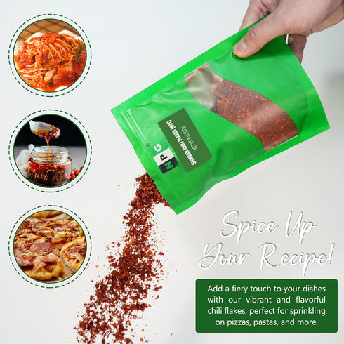 NPG Authentic Sichuan Chili Flakes 8 Ounce, Extra Hot, Szechuan Crushed Red Pepper Flake Bulk, Essential Spice Seasoning for Making Kimchi, Chili ...