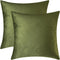 Mixhug Decorative Throw Pillow Covers, Velvet Cushion Covers, Solid Throw Pillow Cases for Couch and Bed Pillows, Moss Green, 20 x 20 Inches, Set ...