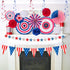 29PCS 4th/Fourth of July Patriotic Decorations Set - Red White Blue Paper Fans,USA Flag Pennant,Star Streamer,Pom Poms,Hanging Swirls Party Decor ...