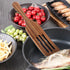 ABOOFAN Slotted Spurtle Set, Wooden Kitchen Utensils Set 31cm Wooden Spoons Utensils for Cooking Stirring Salad Mixing Serving Spurtles Kitchen To...