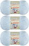 Bernat Softee Baby Yarn Solids (3-Pack) Baby Denim Marl 166030-30300......