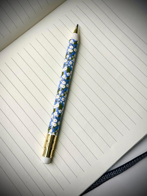 Galison Liberty Mitsi – Mechanical Pencil Featuring Classic Japanese Design Inspired Mitsi Print with Refillable Lead and Eraser...