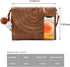 Straw Crossbody Bag Straw Brown Shoulder Bag Casual Beach Straw Handmade Bag for Women...