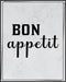 Posterizer 1 pcs-Kitchen Print-Funny Quotes-bon apetit-Kitchen & Bar Art-Comedy Art-Art Poster Print for Home, Office, Store, Bar- unframed wall a...