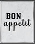 Posterizer 1 pcs-Kitchen Print-Funny Quotes-bon apetit-Kitchen & Bar Art-Comedy Art-Art Poster Print for Home, Office, Store, Bar- unframed wall a...
