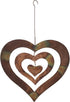 Ancient Graffiti AG-87053 Flame Triple Spinning Heart Hanging, 9"x9.5", 9.5 by 9 by 9.5", Multi...