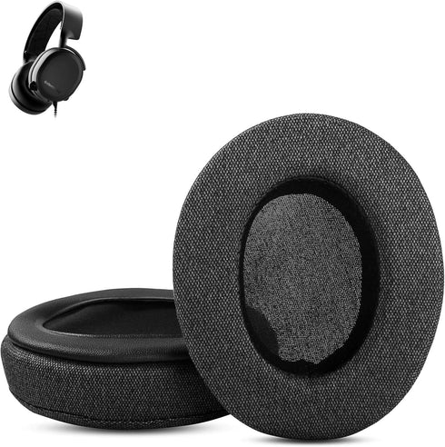 Breathable Earpads Replacement Compatible with SteelSeries Arctis 3 5 7 Headsets Ear pads Cushion(Breathable Fabric Foam)...