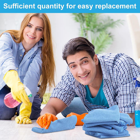 36 Pack 16'' x 16'' Microfiber Cleaning Cloths Cleaning Rags Reusable Wash Rags Microfiber Towels Softer Highly Absorbent Multifunctional Purpose ...