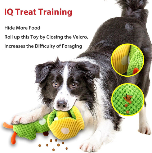 Gigwi Interactive Dog Puzzle Toys, Squeaky Dog Toys for Small Medium Large Dogs, Durable Treat Dispensing Dog Enrichment Toys, Snuffle Toy Plush P...