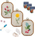 Maydear 3 Pack Embroidery Starter Kit with Pattern, Stamped Cross Stitch Kits for Beginners Adults with Embroidery Hoop and Instructions, Hand Emb...