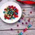 700PCS Christmas Beads Charms for Jewelry Making, Assorted Red Green Beads with Crystal Beads, Spacer Beads, Jingle Bells and Xmas Charms for Brac...