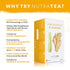 Nutra Tea - Lemongrass & Ginger Tea - 40 Tea Bags - Herbal Tea - (2 Pack)...