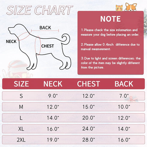 NACOCO Christmas Dog Hoodie Costume - Pet Gift Carrying Style Coat Clothes Christmas Santa Funny Apparel Outfit Winter Warm for Medium Dog Party A...