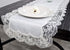White Royal Rose European Antique Lace Jacquard Table Runner, Dresser Scarf (16Wx36L)...