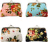 Honbay 4PCS Canvas Floral Rose Flower Coin Purse Kiss Lock Change Purse Vintage Trinkets Pouch Small Women Wallet Clutch Purse...
