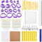 Yayatty 302 PCS Polymer Clay Earring Making Kit, 18 Shapes Polymer Clay Cutters, Plastic Clay Earring Cutters with Earrings Accessories, Clay Patt...