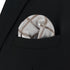S&W SHLAX&WING Pocket Square for Men Suits Beige with Brown Satin Checks Prom Party Wedding...