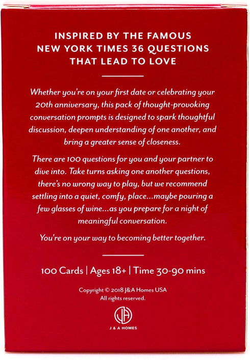 Honest Conversation Starter Couple Games - 100 Romantic & Deep Couple Questions Card Games - Relationship Cards for Couples Date Night Game Ideas ...