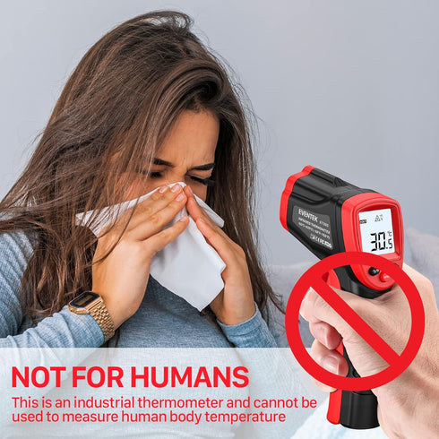 Eventek Infrared Thermometer Temperature Gun -58°F~788°F (-50°C~420°C), IR Laser Thermometer Gun for Cooking, Pizza Oven, Grill, Griddle, Engine w...