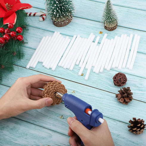 ENPOINT White Hot Glue Sticks, 36 Pack Mini Fbric Glue Sticks for Craft, Adhesive Hot Melt Glue Sticks for Crafting, Woodworking, Decoration, Bond...