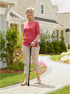Carex Soft Grip Folding Cane - Foldable Walking Cane For Women and Men - Adjustable Height (33"-37"), Anti-Slip Rubber Tip, Soft Derby Style Ergon...