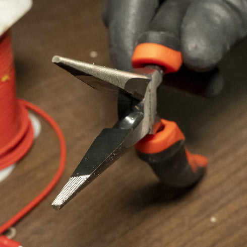 Proferred T19002 Side Cutting Long Nose Pliers with Cutter, 7" TPR Grip...