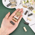 WADORN 18 Sets Metal Belt Tip with Screws, 0.98 Inch Wide Bag Decorative Buckles for Purse Webbing End Clip Buckles Leather Handle Strap End Cover...
