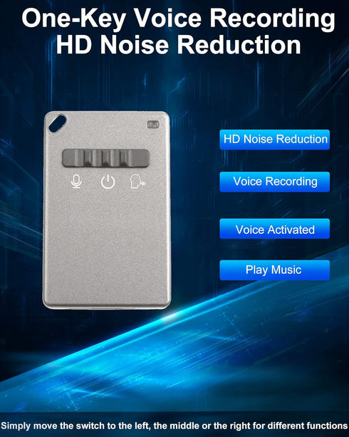 Digital Voice Recorder Cube, Voice Activated Noise Cancelling Sound Recording Device, Play Recorded Sounds by 3.5 Plug Earphone,Digtal Audio Recor...