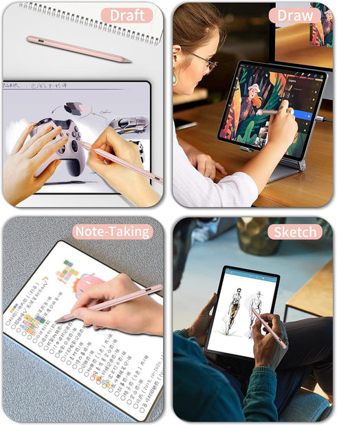 Stylus Pens for iPad 10th 9th Generation with Palm Rejection, Fast Charging for Apple Pencil 2nd Generation Compatible with iPad Pro 11''/iPad Pro...