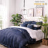 Elegant Life Home 100% Cotton Washed Pillow Case Soft Denim Standard Pillow Sham 20'' x 26'' (1 pc, Dark Blue)...
