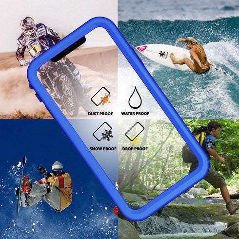 Cozycase Compatible with Waterproof iPhone 11 case, Built-in Screen Protector, Full-body Rugged Bumper Sealed Case Cover, Shockproof Dustproof Wat...