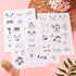 Magibeads 68 Patterns Animal Mushroom Water-soluble Embroidery Dog Cat Flower Ladybug Dragonfly Stick and Stitch Embroidery Paper Starter Kit for ...