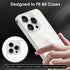 3 in 1 Screen Protector for iPhone 15 Pro Max, Front and Back Tempered Glass Screen Protector, Camera Lens Protector Ultra Thin Bubble Free(6.7 in...