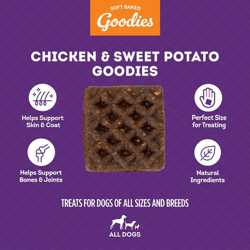 Soft Baked Goodies Chicken & Sweet Potato w/Collage Dog Treats - 5oz/1 Pack...