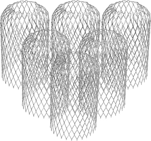 DOITOOL 6 Pack Gutter Downsport Guards 3 Inch Expandable Aluminium Filter Strainer, Leaf Filter Gutter Strainer Gutter Downspout Protectors, Stops...